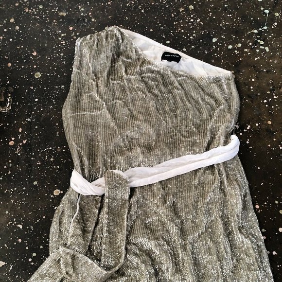 Retrofete Ella Dress Champagne Gold Sequin Mini Party Cocktail S NWOT $525 - Picture 8 of 11